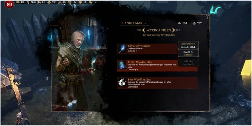 Tainted Grail Conquest List Of Upgrades At The Candlemaker