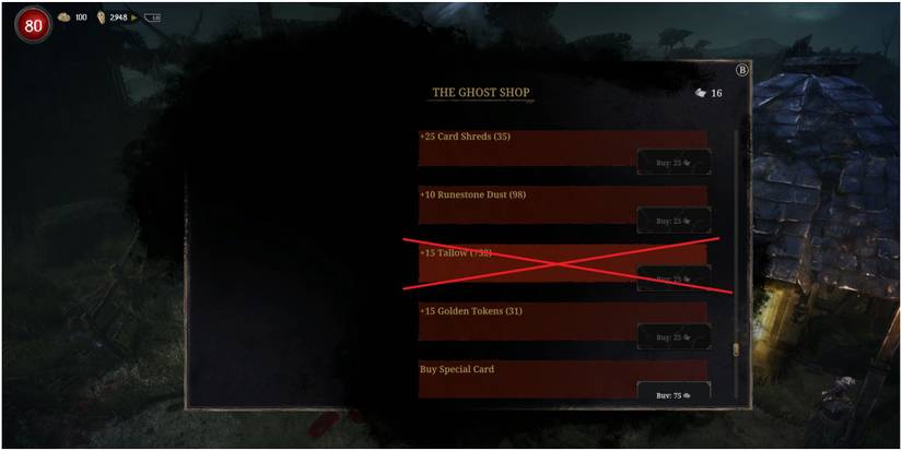 Tainted Grail Conquest Refusing To Buy Tallow From The Ghost