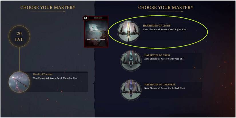 Tainted Grail Conquest Selecting Harbinger Of Light Zealot Mastery