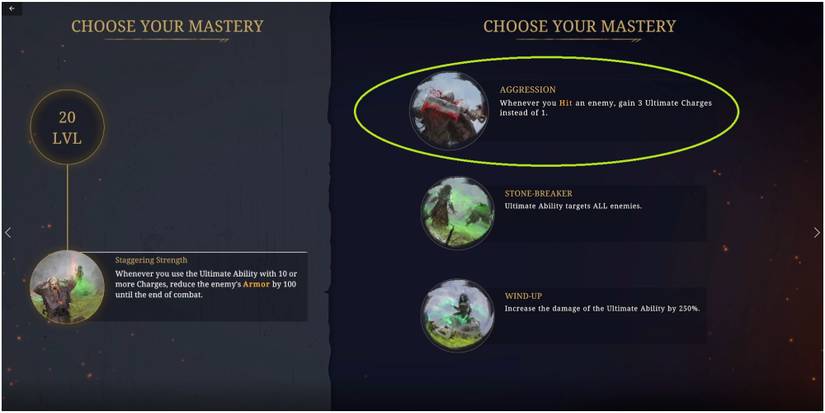 Tainted Grail Conquest Selecting The Aggression Wyrdhunter Mastery