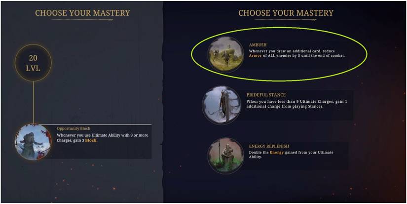 Tainted Grail Conquest Selecting The Ambush Pathfinder Mastery
