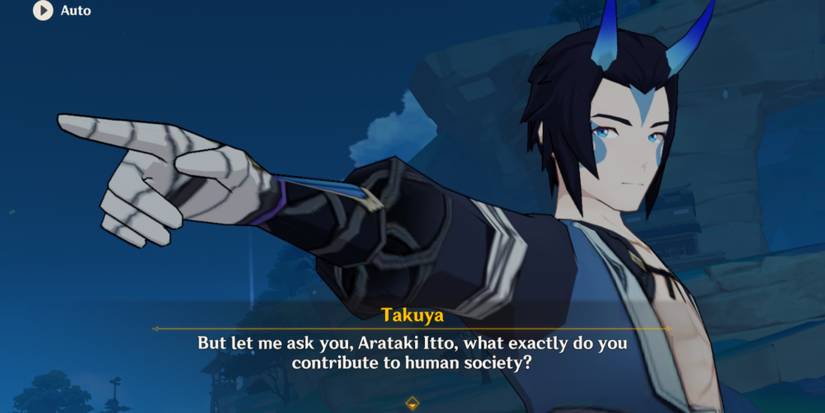 Takuya the blue Oni Genshin Impact