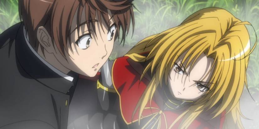 The Ambition of Oda Nobuna Yoshiharu and Nobuna meeting for the first time