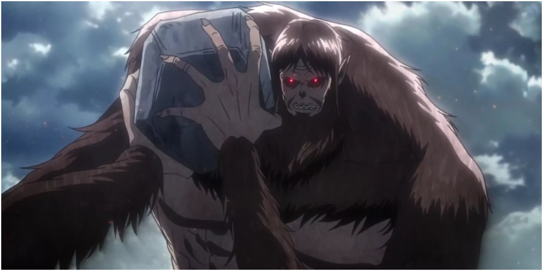 Attack on Titan The Beast Titan Preparing To Attack The Survey Corps