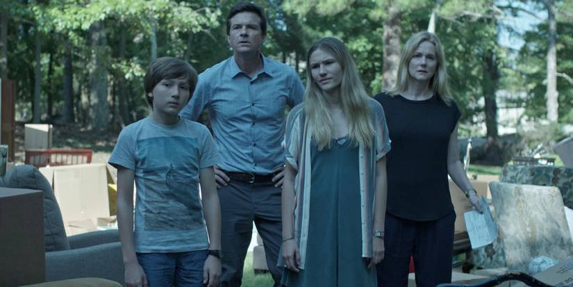 The Byrdes looking confused in Ozark