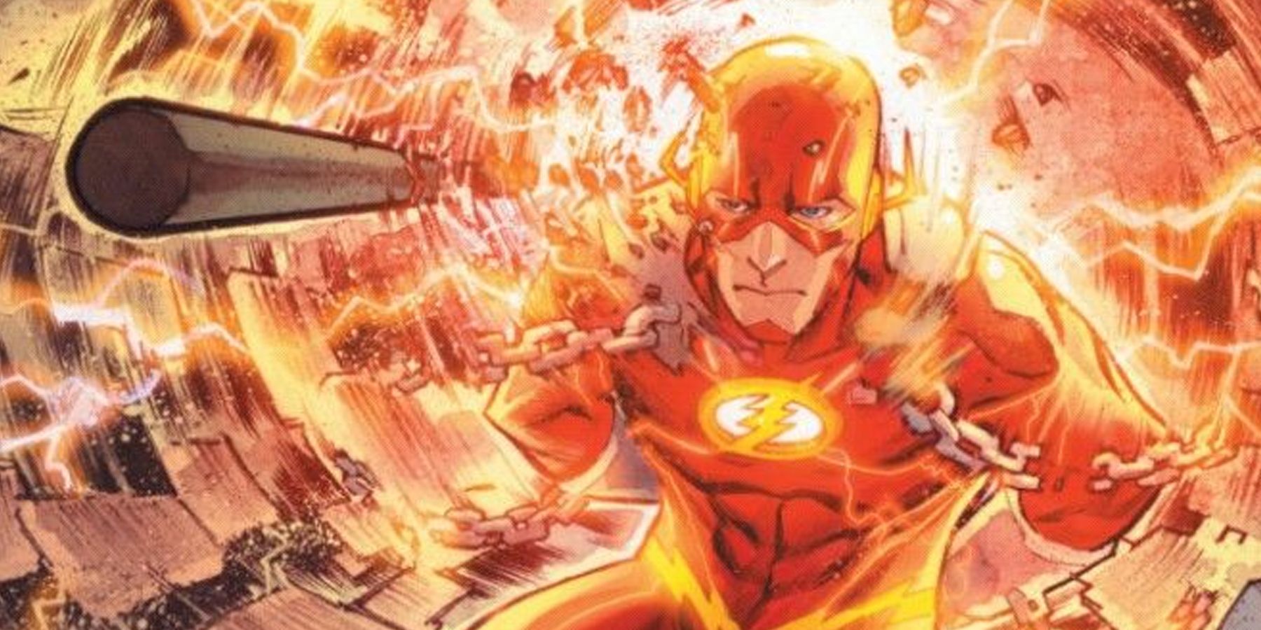 The Flash accelerating his thinking