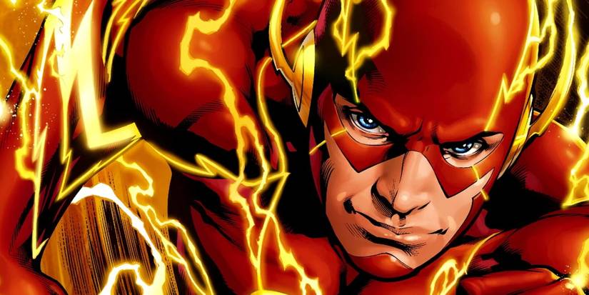 The Flash activating his powers