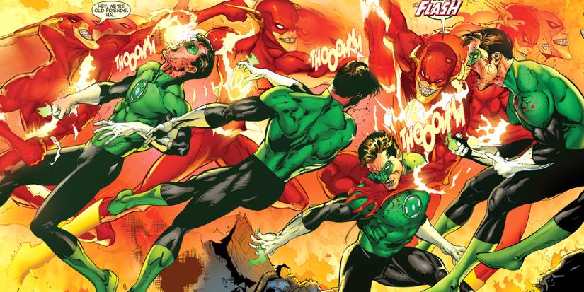 The Flash versus Green Lantern