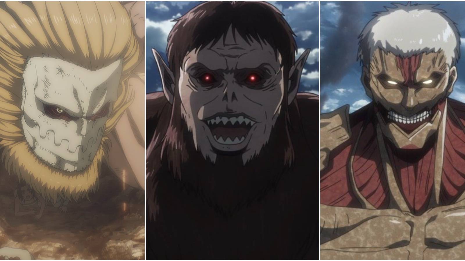 Attack on Titan The Jaw, Beast & Armored Titans