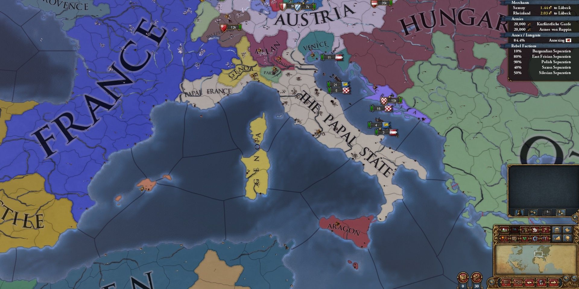 The Papal State From EU 4
