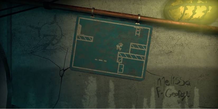 The Pedestrian - Secret Room can be Fun - Player dashes across platforms