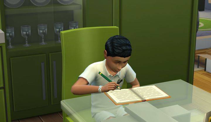 The Sims 4 Child Writing