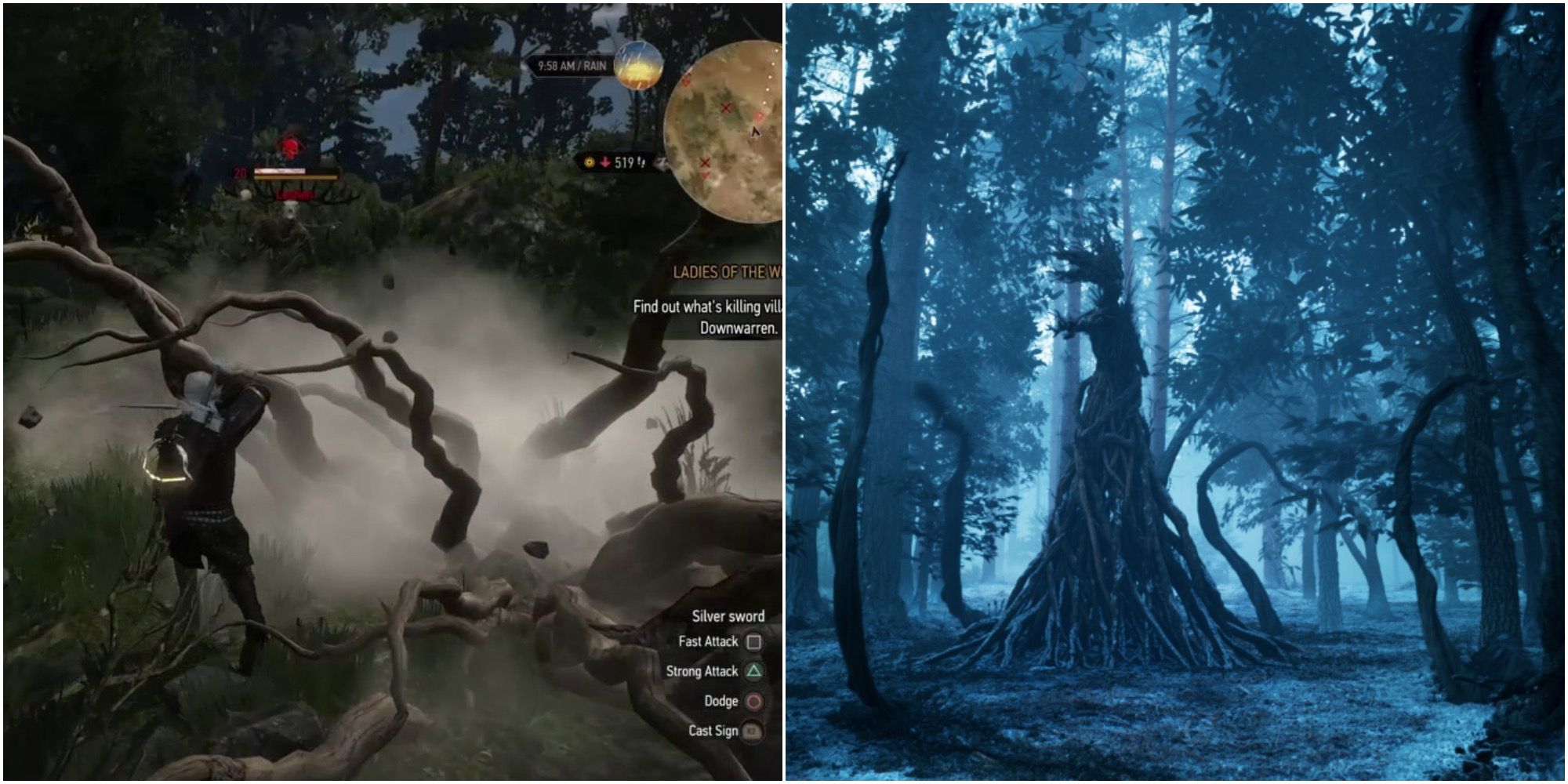 The Witcher's Leshy Attacks In The Witcher 3 And Netflix Series