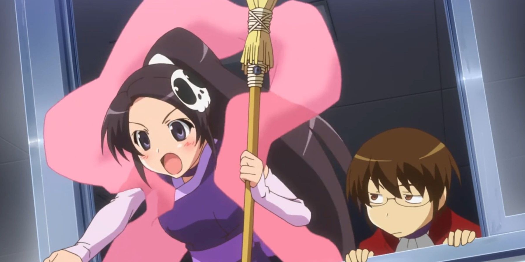 The World God Only Knows Elsie and Keima looking for targets