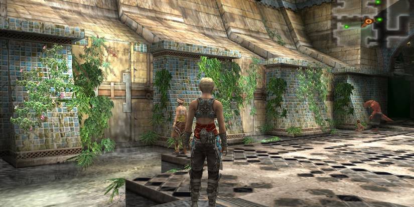 Final Fantasy 12 Zodiac Age The party exploring the Stilshrine