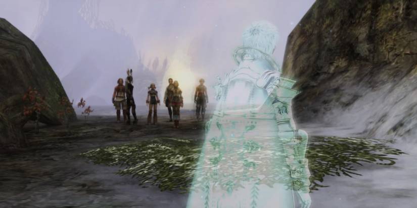 Final Fantasy 12 Zodiac Age The party in the Feywood