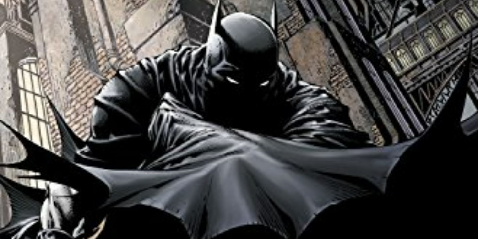 Closeup of Batman on the cover of Time and the Batman