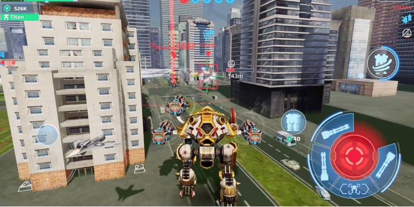 Titans in War Robots - Kid - Player charges at opponent