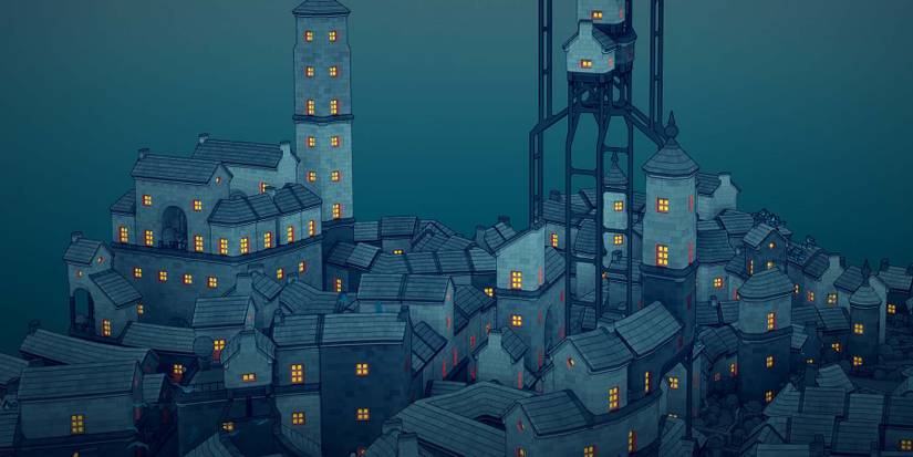 Townscaper Night Shot