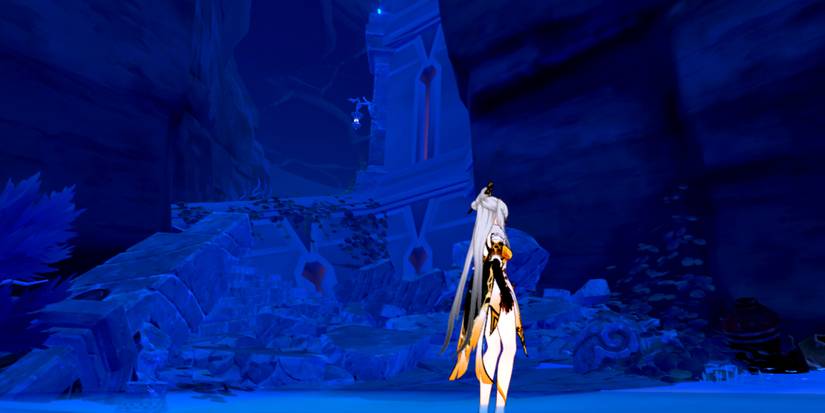 Turn left to find Lotus Eater cave