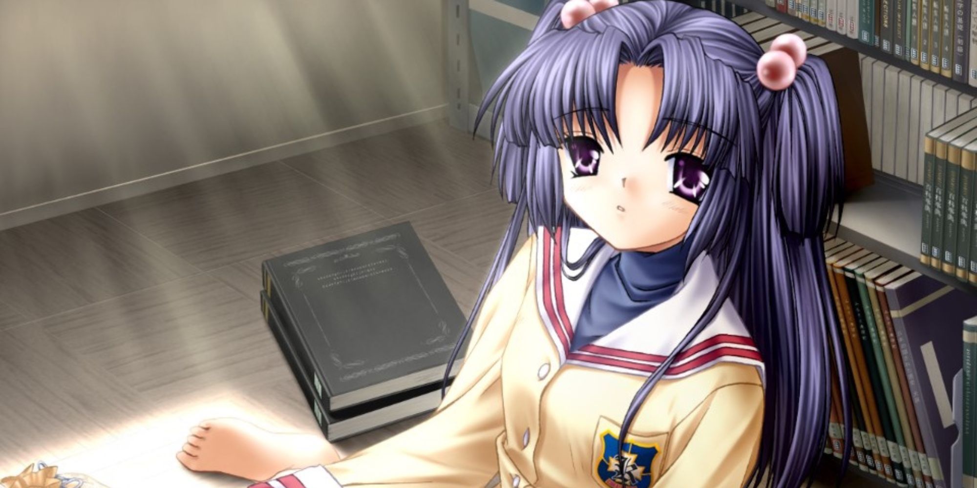 Underrated Visual Novels - Clannad - Player studying in a room