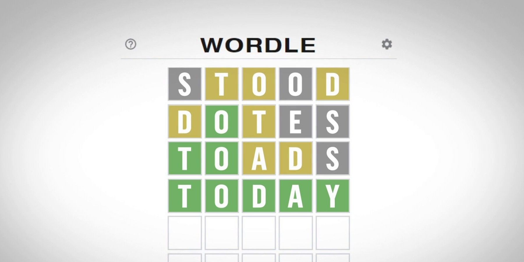 Wordle screenshot