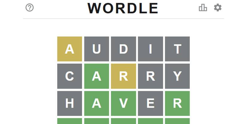 Wordle screenshot