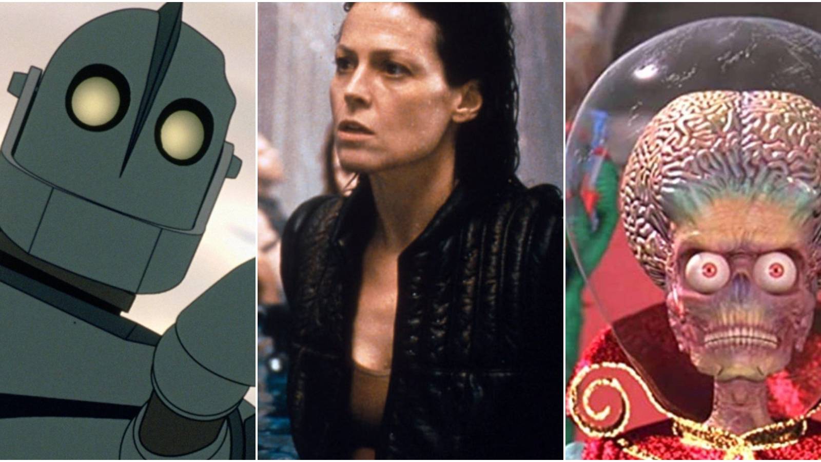 The Iron Giant Alien Resurrection Mars Attacks!