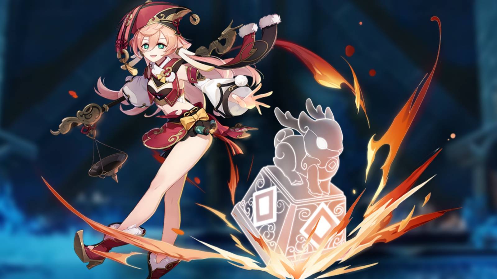 Yanfei splash art in Genshin Impact