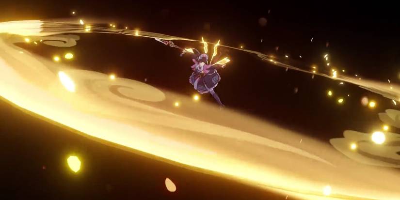 Yun Jin striking in Genshin Impact