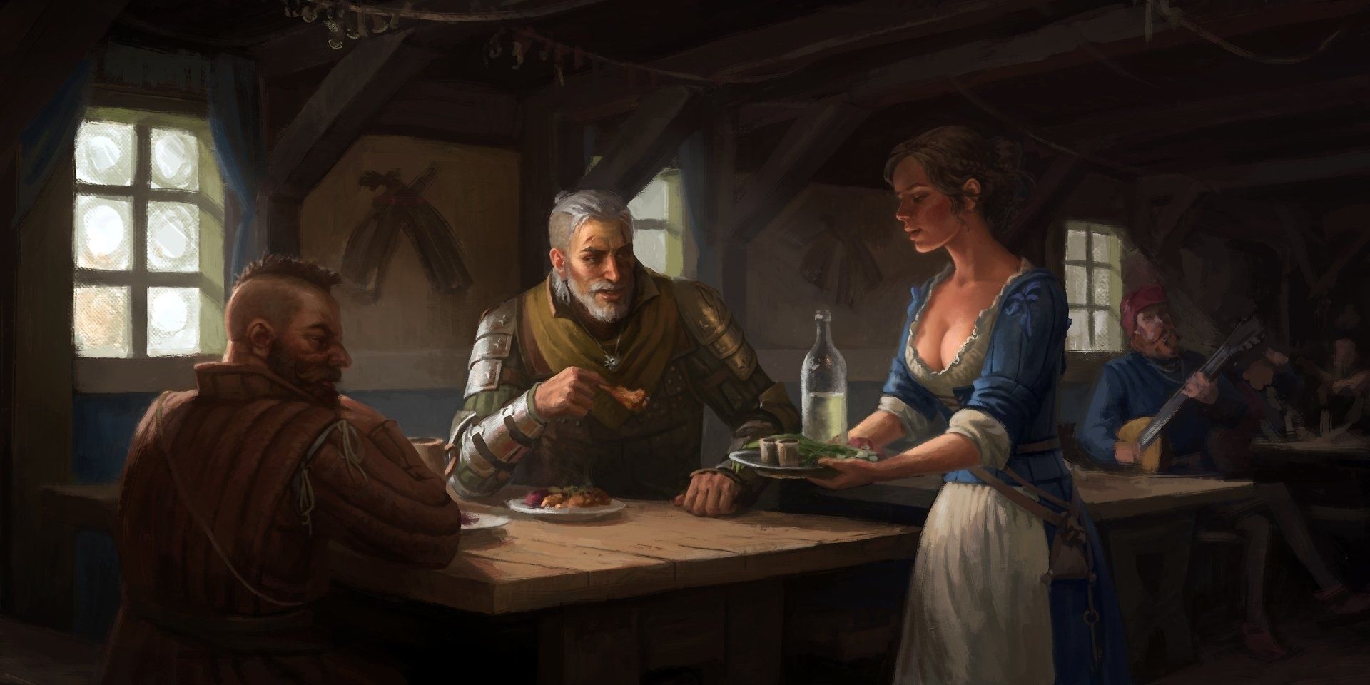 Zoltan and Geralt in The Witcher 3