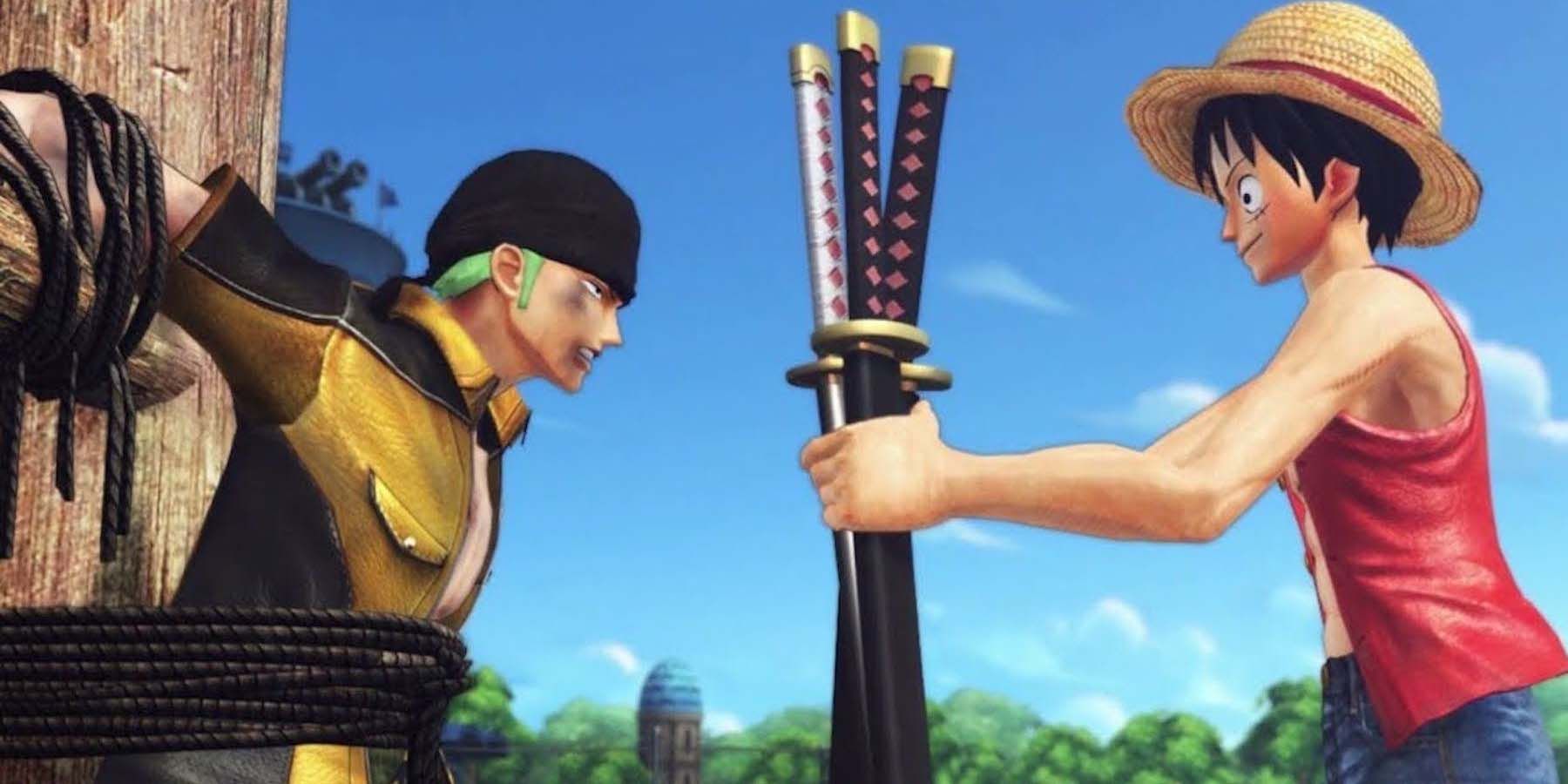 Zoro and Luffy from One Piece Pirate Warriors game