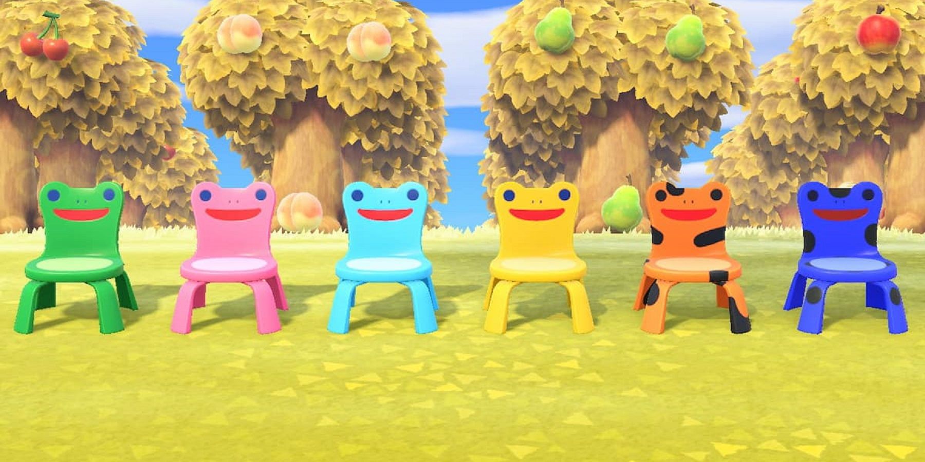 animal crossing new horizons froggy chair feature