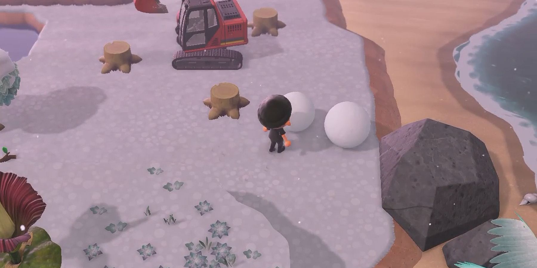 animal crossing new horizons winter snowboy