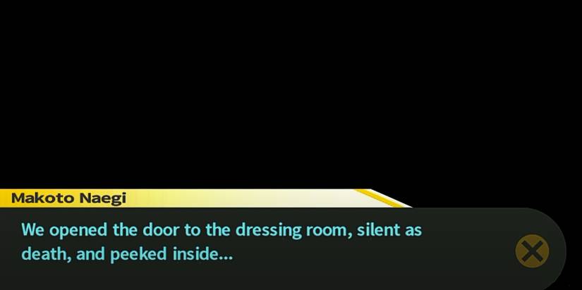Makoto's dialogue before entering the bath house