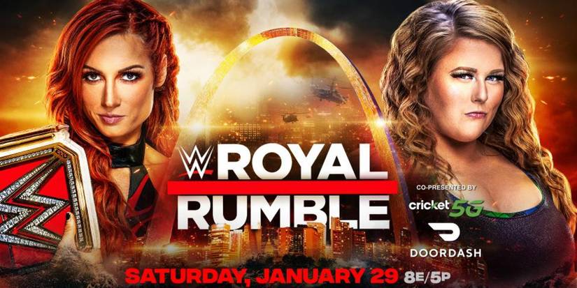 Becky Lynch and Doudrop Royal Rumble match card