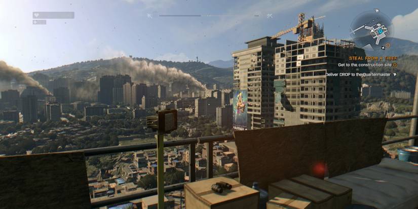 binoculars dying light