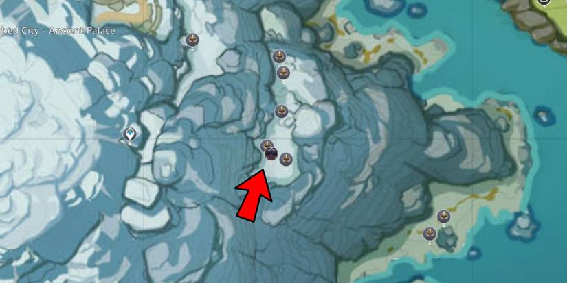 Genshin Impact boarking location in dragonspine