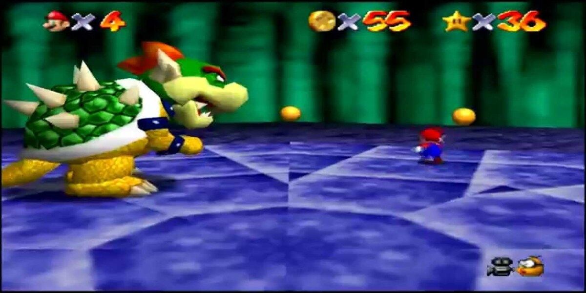 Bowser fighting Mario