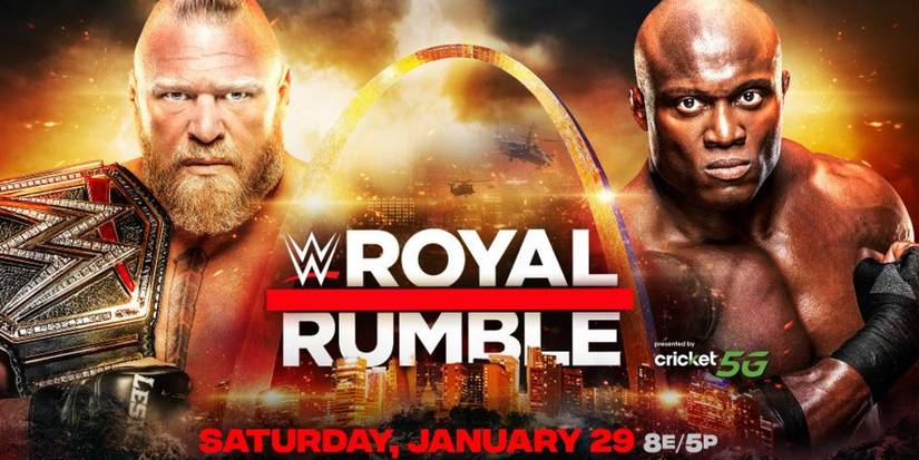 Brock Lesnar and Bobby Lashley Royal Rumble match card