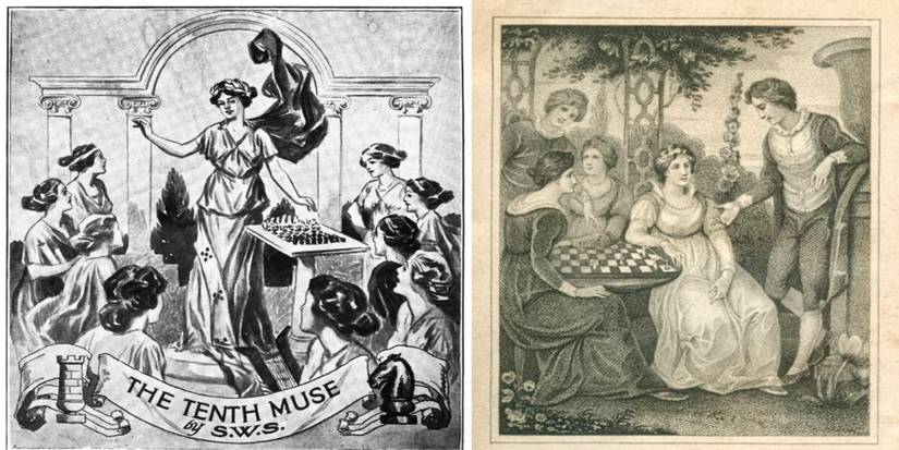 Caissa split image old time prints