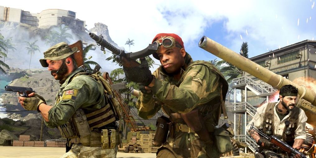call of duty caldera players engaging with other players 