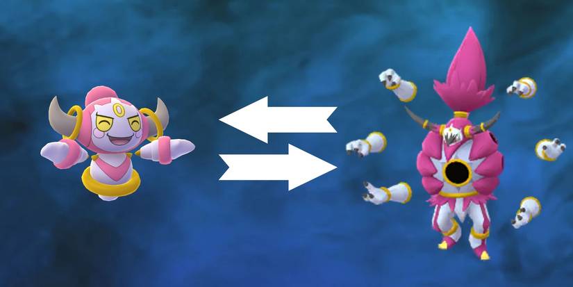 changing hoopa between its forms pokemon go