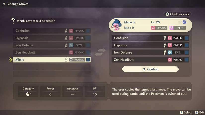 chnages moves pokemon legends arceus