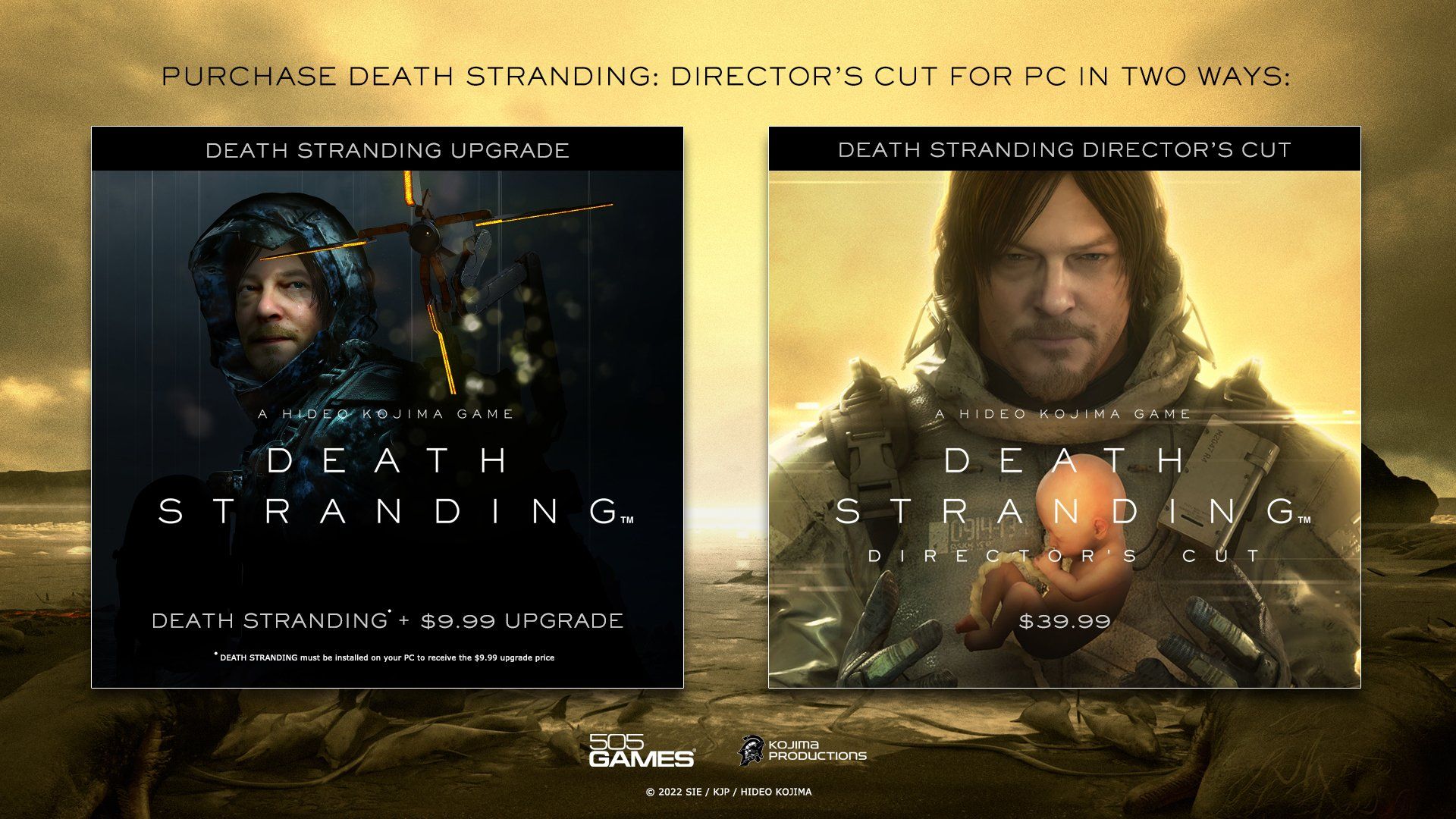 death stranding dc upgrade