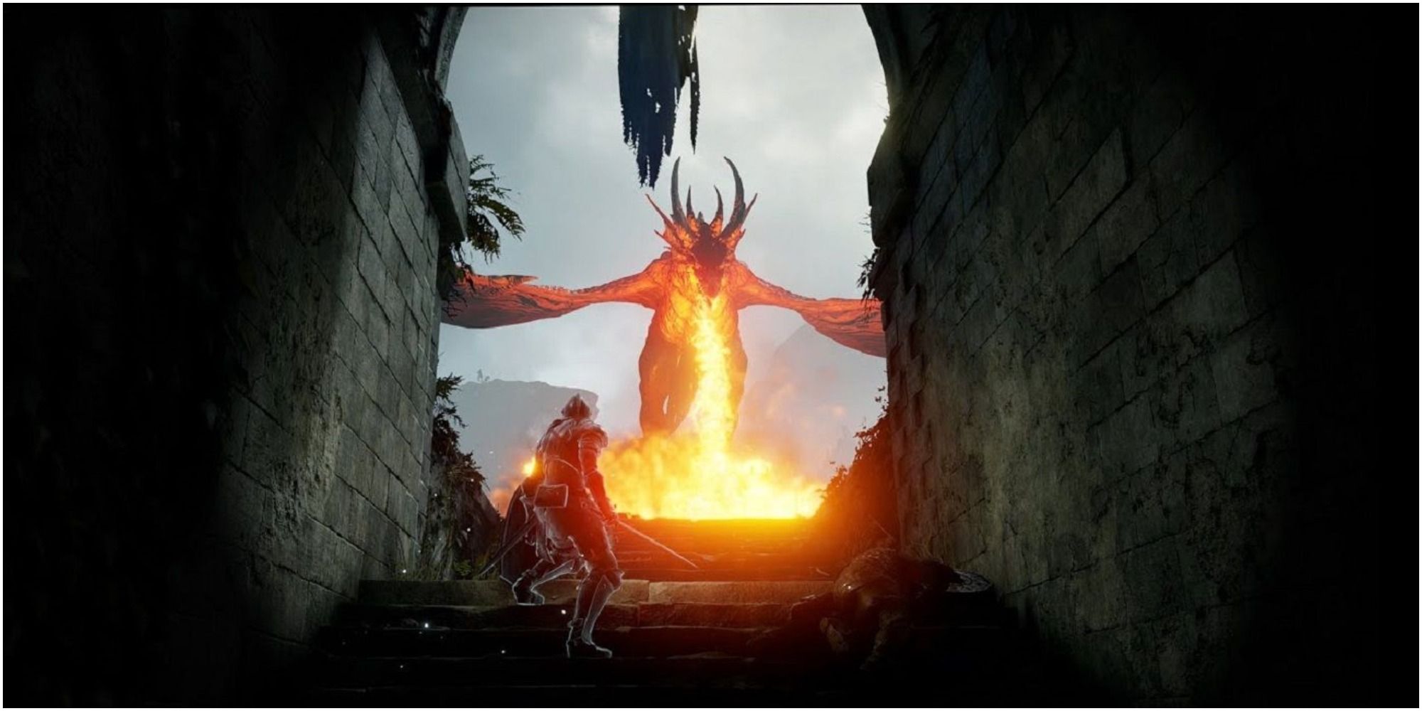Avoiding the dragon's fiery breath in Demon's Souls