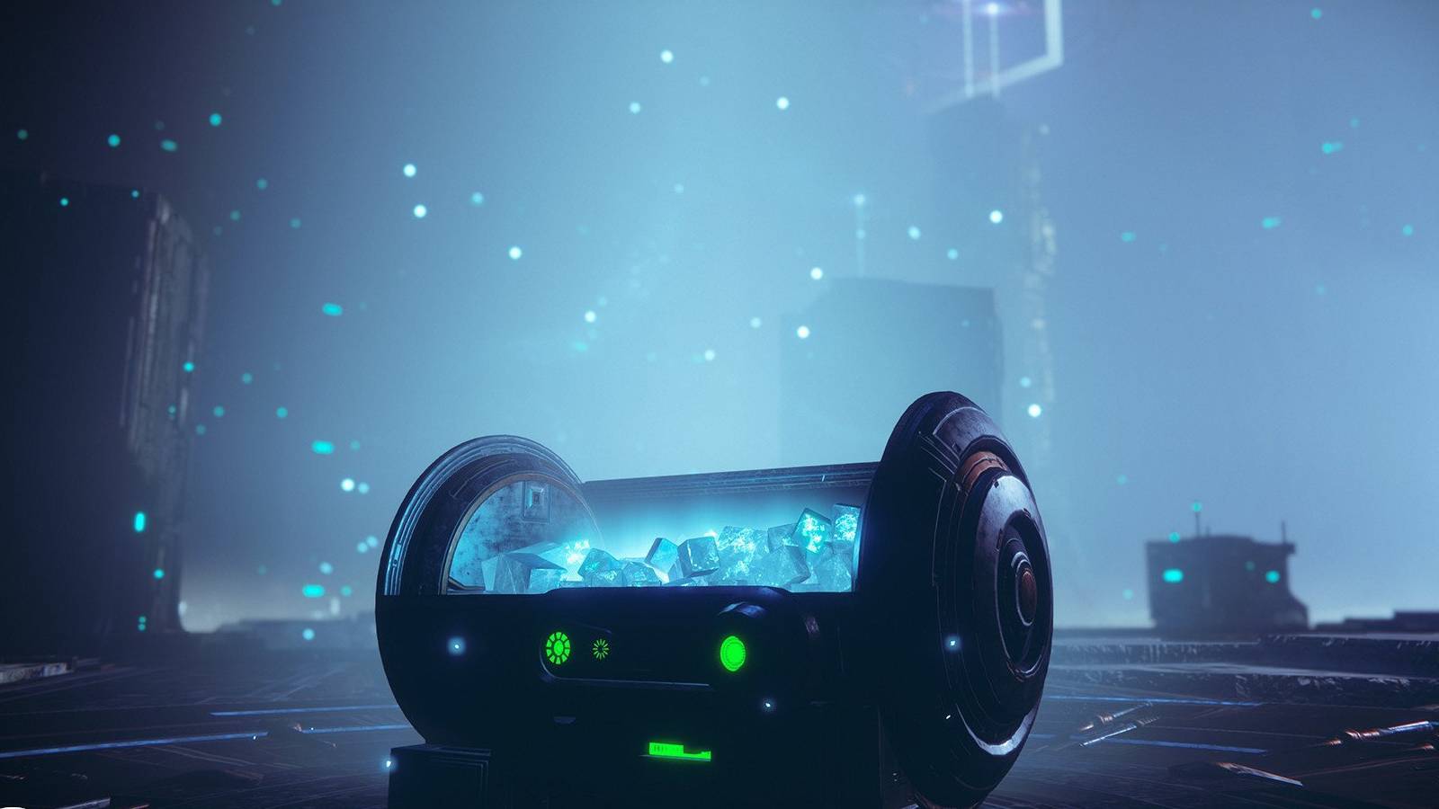 An open Destiny 2 chest filled to the brim with glimmer.