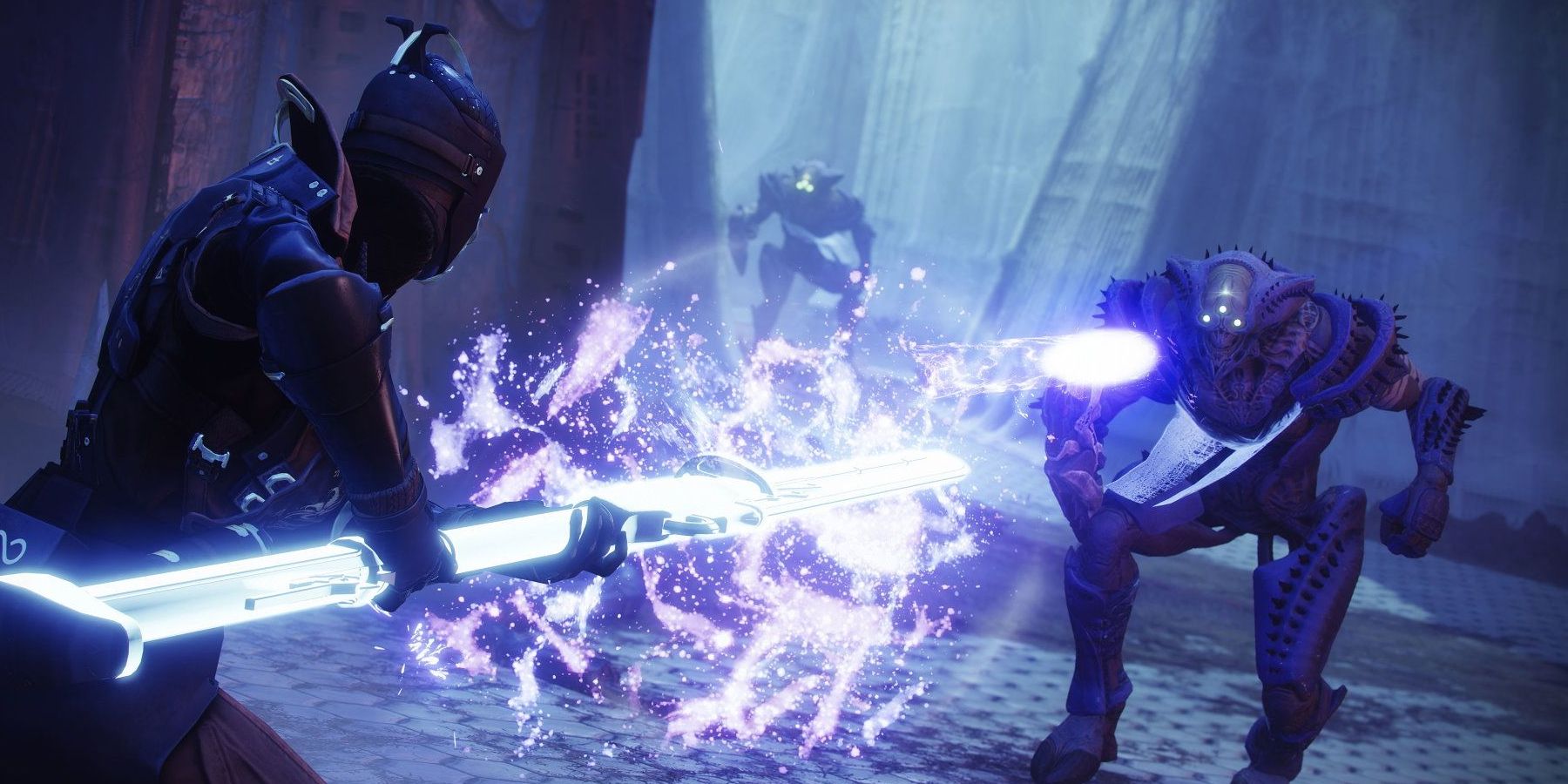 destiny 2 glaive shooting hive enemy in the new witch queen expansion