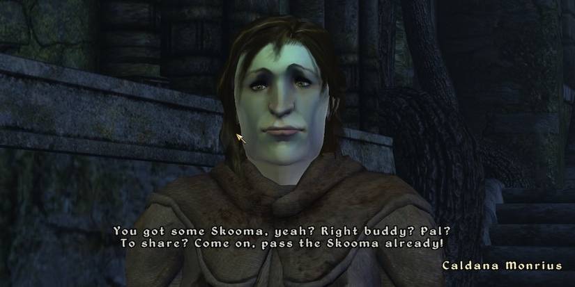 Skooma addict. 