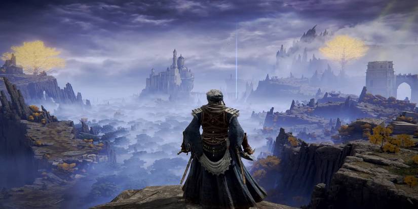 elden ring world vista with player in foreground